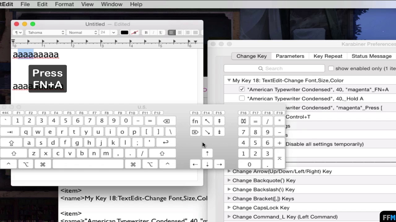 mac increase font size keyboard shortcut